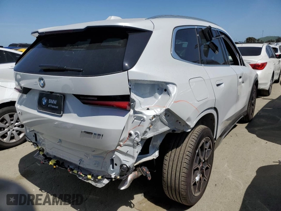 2023 BMW X1 xDrive28i with VIN WBX73EF0XP5W02835, listed as a Copart auction lot 48131313 with 257 mi miles and . Bid and sale history available at DreamBid. Image 3.