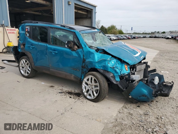 2021 Jeep Renegade Islander with VIN ZACNJDBB5MPM92000, listed as a Copart auction lot 55622165 with Not provided miles and Salvage title. Bid and sale history available at DreamBid. Image 4.