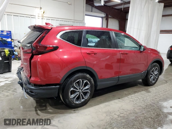 2022 Honda CR-V EX z VIN 2HKRW2H55NH639731, wystawiony jako Copart lot #57587305 z przebiegiem Nie podano mil oraz Szkoda całkowita • Salvage title. Historia ofert i sprzedaży dostępna na DreamBid. Obrazek 3.