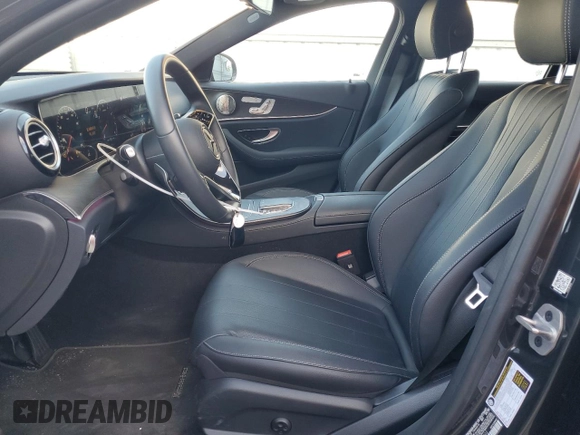 2023 Mercedes-Benz E 450 with VIN W1KZF5KB6PB185502, listed as a Copart auction lot 85794934 with 8,351 mi miles and Salvage Title. Bid and sale history available at DreamBid. Image 7.