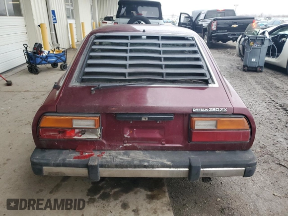 1981 Datsun 280ZX 2+2 z VIN JN1HZ06S3BX408927, wystawiony jako Copart lot #43963805 z przebiegiem 169 783 mil mil oraz Tytuł czysty. Historia ofert i sprzedaży dostępna na DreamBid. Obrazek 6.