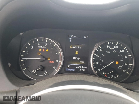 2021 Infiniti Q50 Pure with VIN JN1EV7AP5MM706121, listed as a Copart auction lot 53731965 with 76,603 mi miles and Salvage Title. Bid and sale history available at DreamBid. Image 9.