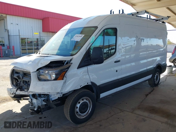 2023 Ford Transit Cargo with VIN 1FTBR1C80PKA15201, listed as a IAAI auction lot 41842600 with 19,052 mi miles. Bid and sale history available at carsss.com. Image 17.