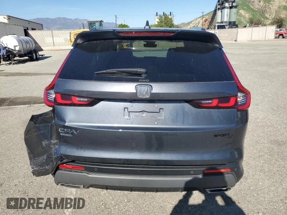 2025 Honda CR-V Sport-L with VIN 2HKRS6H84SH800949, listed as a Copart auction lot 50391695 with 8,628 mi miles and Salvage Title. Bid and sale history available at DreamBid. Image 6.