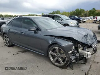 2019 Audi S4 Premium Plus with VIN WAUB4AF49KA001977, listed as a Copart auction lot 71364384 with 34,084 mi miles and Salvage Title. Bid and sale history available at carsss.com. Image 4.