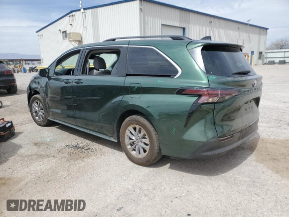 2024 Toyota Sienna LE z VIN 5TDBRKEC7RS187146, wystawiony jako Copart lot #56322655 z przebiegiem 21 611 mil mil oraz Szkoda całkowita • Salvage title. Historia ofert i sprzedaży dostępna na DreamBid. Obrazek 2.