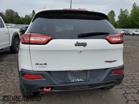 2014 Jeep Cherokee Trailhawk with VIN 1C4PJMBS8EW156633, listed as a Copart auction lot 58197675 with 133,029 mi miles and Clean title. Bid and sale history available at DreamBid. Image 6.