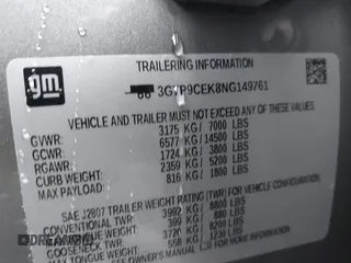 2022 GMC Sierra 1500 Limited Elevation with VIN 3GTP9CEK8NG149761, listed as a IAAI auction lot 41516774 with 31,957 mi miles. Bid and sale history available at carsss.com. Image 9.