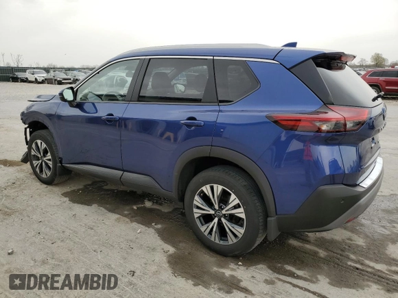 2022 Nissan Rogue SV with VIN JN8BT3BB4NW336422, listed as a Copart auction lot 50965395 with 33,905 mi miles and Salvage Title. Bid and sale history available at carsss.com. Image 2.