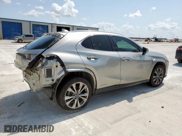 2022 Lexus UX 250h F Sport z VIN JTHR9JBH1N2057419, wystawiony jako Copart lot #61190715 z przebiegiem 60 401 mil mil oraz Szkoda całkowita • Salvage title. Historia ofert i sprzedaży dostępna na DreamBid. Obrazek 3.