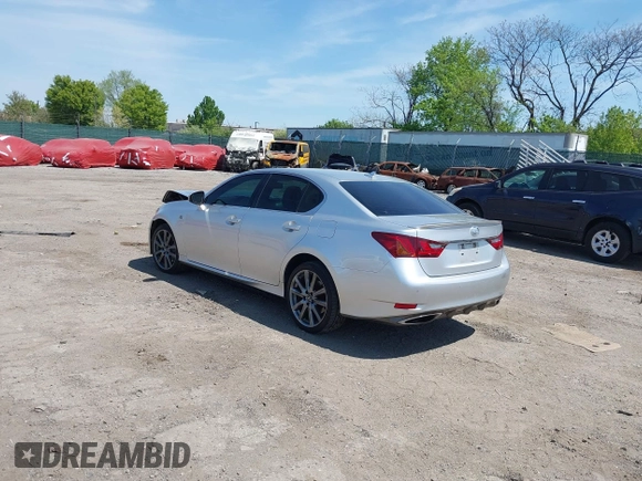 2014 Lexus GS 300 with VIN JTHCE1BL3E5028380, listed as a IAAI auction lot 42109046 with 158,976 mi miles and . Bid and sale history available at carsss.com. Image 3.