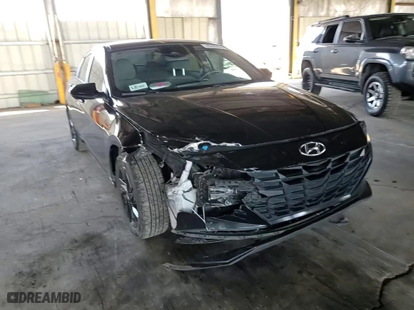 2023 Hyundai Elantra SEL with VIN KMHLM4AG4PU396694, listed as a Copart auction lot 46699435 with 147,634 mi miles and Salvage Title. Bid and sale history available at carsss.com. Image 10.