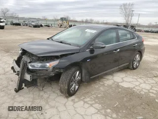 2017 Hyundai Ioniq Limited with VIN KMHC85LC1HU048857, listed as a Copart auction lot 43705245 with 132,348 mi miles and Salvage title. Bid and sale history available at DreamBid. Image 1.