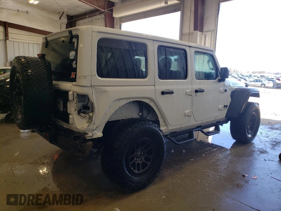 2023 Jeep Wrangler Sport S with VIN 1C4HJXDG3PW635415, listed as a Copart auction lot 48016565 with 31,494 mi miles and Salvage Title. Bid and sale history available at DreamBid. Image 3.