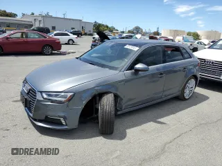 2018 Audi A3 with VIN WAUSPBFF5JA058674, listed as a Copart auction lot 65829045 with 38,387 mi miles and Clean title. Bid and sale history available at DreamBid. Image 1.