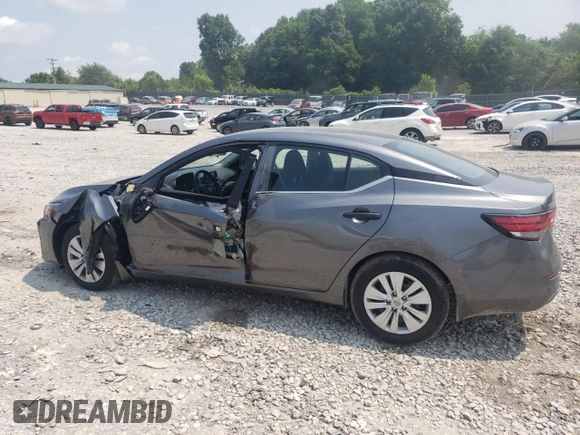 2025 Nissan Sentra S with VIN 3N1AB8BV8SY232217, listed as a Copart auction lot 59198465 with 1,859 mi miles and Salvage title. Bid and sale history available at DreamBid. Image 2.