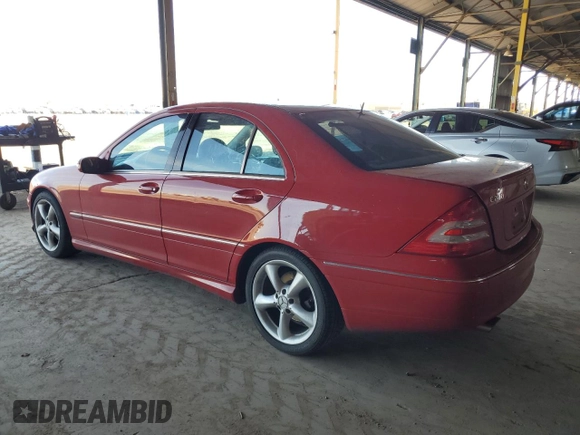 2005 Mercedes-Benz C 230 Kompressor with VIN WDBRF40J85F723023, listed as a Copart auction lot 58269855 with 144,597 mi miles and Clean title. Bid and sale history available at DreamBid. Image 2.