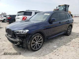 2022 BMW X3 sDrive30i z VIN 5UX43DP00N9K52130, wystawiony jako Copart lot #54786655 z przebiegiem 48 487 mil mil oraz Szkoda całkowita • Salvage title. Historia ofert i sprzedaży dostępna na DreamBid. Obrazek 1.
