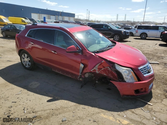 2016 Cadillac SRX Luxury Collection with VIN 3GYFNEE32GS562426, listed as a Copart auction lot 53498105 with 139,071 mi miles and Clean Title. Bid and sale history available at carsss.com. Image 4.