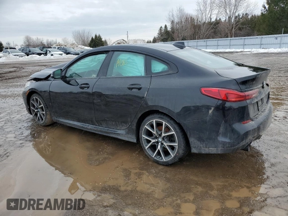 2021 BMW 2 Series 228i xDrive with VIN WBA73AK01M7J34180, listed as a Copart auction lot 46400955 with Not provided miles and Salvage title. Bid and sale history available at DreamBid. Image 2.