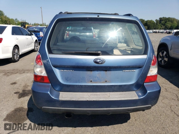 2007 Subaru Forester X with VIN JF1SG63617H707830, listed as a Copart auction lot 65240984 with 185,690 mi miles and Salvage Title. Bid and sale history available at carsss.com. Image 6.