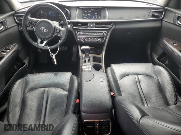 2016 Kia Optima EX z VIN 5XXGU4L32GG006195, wystawiony jako Copart lot #59544165 z przebiegiem 70 116 mil mil oraz Szkoda całkowita • Salvage title. Historia ofert i sprzedaży dostępna na DreamBid. Obrazek 8.