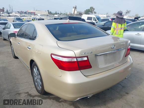 2009 Lexus LS 460 with VIN JTHBL46F195088008, listed as a IAAI auction lot 42726869 with 90,569 mi miles and . Bid and sale history available at DreamBid. Image 3.