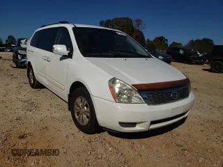 2011 Kia Sedona LX with VIN KNDMG4C76B6398313, listed as a Copart auction lot 77766494 with 244,988 mi miles and Salvage Title. Bid and sale history available at carsss.com. Image 12.
