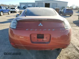2006 Mitsubishi Eclipse GT with VIN 4A3AK34T96E001466, listed as a Copart auction lot 88032505 with 104,560 mi miles and Salvage Title. Bid and sale history available at carsss.com. Image 6.