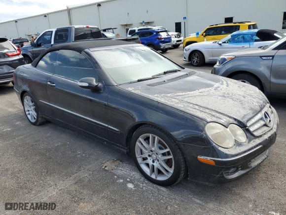 2008 Mercedes-Benz CLK-Class 3.5L with VIN WDBTK56F88T099496, listed as a Copart auction lot 74458674 with 0 mi miles and Salvage Title. Bid and sale history available at carsss.com. Image 4.