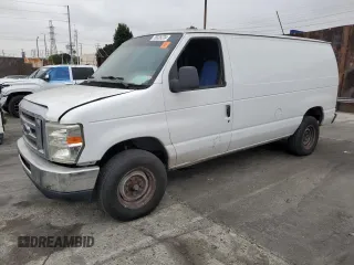 2008 Ford Econoline Cargo Commercial with VIN 1FTSE34L98DB41380, listed as a Copart auction lot 76335224 with Not Provided miles and Salvage Title. Bid and sale history available at DreamBid. Image 1.