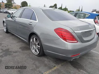 2015 Mercedes-Benz S-Class S 550 with VIN WDDUG8CB6FA185219, listed as a IAAI auction lot 42032135 with 104,346 mi miles. Bid and sale history available at carsss.com. Image 3.