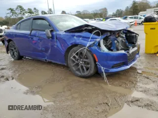 2022 Dodge Charger SXT with VIN 2C3CDXBG7NH202281, listed as a Copart auction lot 89396365 with 34,422 mi miles and Salvage Title. Bid and sale history available at DreamBid. Image 4.