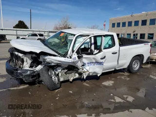 2021 Chevrolet Silverado 1500 Work Truck with VIN 1GCUYAEF5MZ142343, listed as a Copart auction lot 45414654 with Not Provided miles and Salvage Title. Bid and sale history available at DreamBid. Image 1.