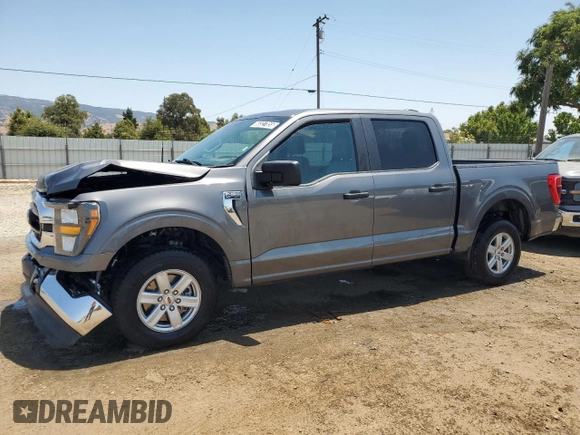 2023 Ford F-150 XL with VIN 1FTEW1C83PKE77757, listed as a Copart auction lot 60327855 with 42,728 mi miles and Clean title. Bid and sale history available at DreamBid. Image 1.