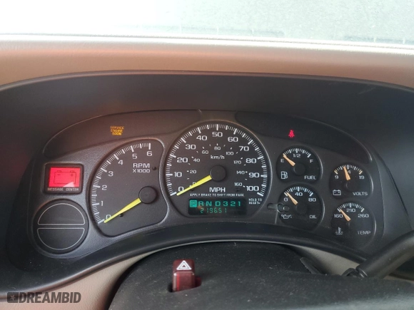 2001 Chevrolet Tahoe LS with VIN 1GNEK13T71R129031, listed as a Copart auction lot 48549685 with 219,651 mi miles and Salvage Title. Bid and sale history available at carsss.com. Image 9.