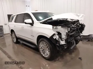 2023 Chevrolet Tahoe LT z VIN 1GNSKNKD6PR536612, wystawiony jako IAAI lot #42297703 z przebiegiem 22 986 mil mil oraz . Historia ofert i sprzedaży dostępna na DreamBid. Obrazek 1.