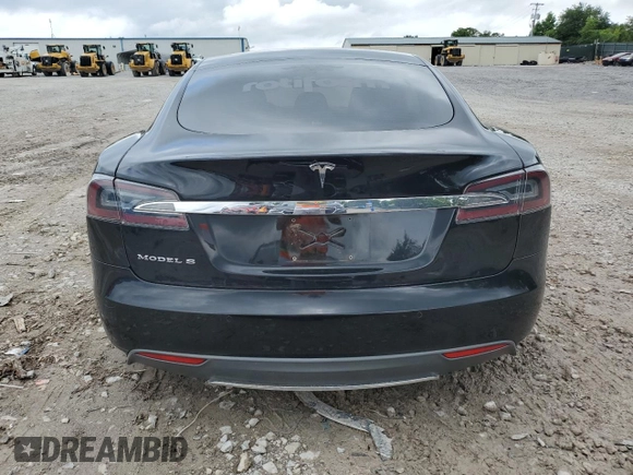 2014 Tesla Model S 60 with VIN 5YJSA1H11EFP65266, listed as a Copart auction lot 60934805 with 93,546 mi miles and Salvage title. Bid and sale history available at DreamBid. Image 6.