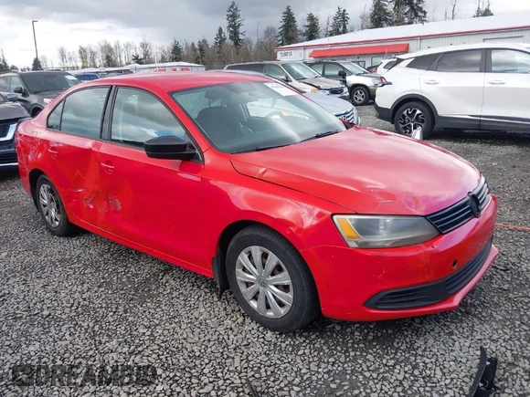 2012 Volkswagen Jetta Sedan S w/Sunroof with VIN 3VW2K7AJ2CM373655, listed as a IAAI auction lot 41943318 with 125,614 mi miles. Bid and sale history available at carsss.com. Image 1.