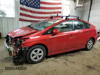 2013 Toyota Prius One with VIN JTDKN3DU5D5702946, listed as a Copart auction lot 49861965 with 189,145 mi miles and Salvage Title. Bid and sale history available at carsss.com. Image 1.