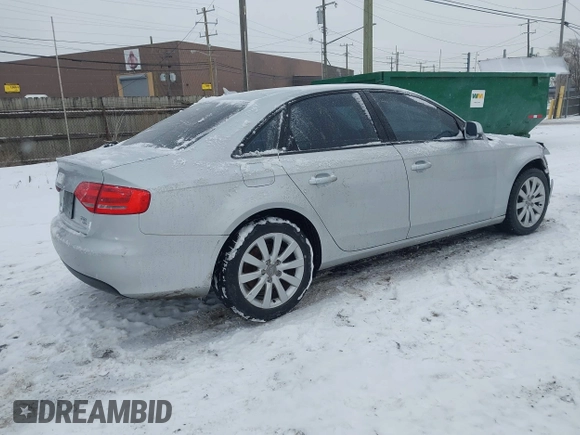 2012 Audi A4 2.0T Premium with VIN WAUAFAFL4CA119840, listed as a IAAI auction lot 41401233 with 75,545 mi miles. Bid and sale history available at carsss.com. Image 4.