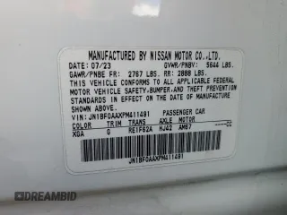 2023 Nissan ARIYA Venture+ z VIN JN1BF0AAXPM411491, wystawiony jako Copart lot #48231915 z przebiegiem Nie podano mil oraz Szkoda całkowita • Salvage title. Historia ofert i sprzedaży dostępna na DreamBid. Obrazek 14.