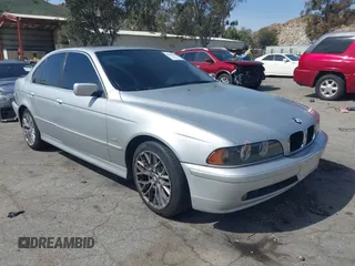 2001 BMW 5 Series 525iA with VIN WBADT434X1GF57649, listed as a IAAI auction lot 41837825 with 183,635 mi miles. Bid and sale history available at carsss.com. Image 1.
