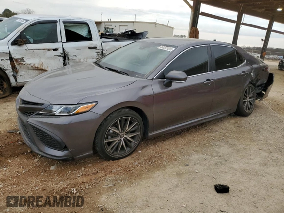 2023 Toyota Camry SE with VIN 4T1G11AK5PU099558, listed as a Copart auction lot 46894195 with 34,680 mi miles and Salvage Title. Bid and sale history available at DreamBid. Image 1.