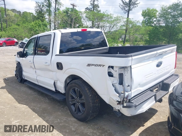 2023 Ford F-150 XL with VIN 1FTEW1C52PFC29031, listed as a IAAI auction lot 42103155 with 55,479 mi miles and . Bid and sale history available at DreamBid. Image 3.