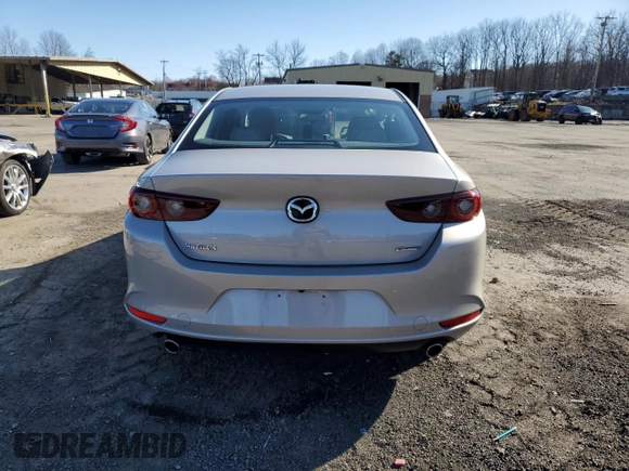 2022 Mazda 3 Carbon Edition with VIN 3MZBPACL0NM318377, listed as a Copart auction lot 50489375 with 47,326 mi miles and Salvage title. Bid and sale history available at DreamBid. Image 6.