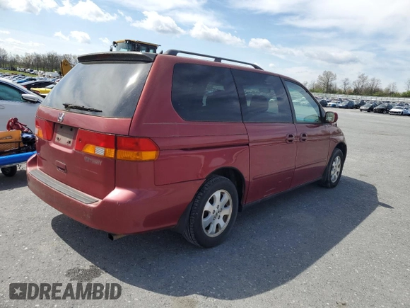 2003 Honda Odyssey EX-L with VIN 5FNRL18903B126713, listed as a Copart auction lot 53925355 with 89,348 mi miles and Clean Title. Bid and sale history available at DreamBid. Image 3.