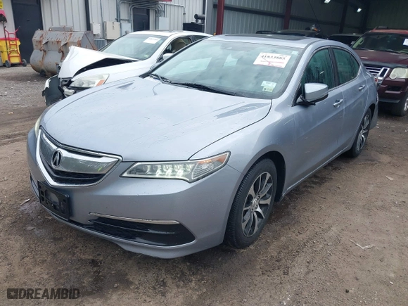 2015 Acura TLX Tech with VIN 19UUB1F54FA022835, listed as a IAAI auction lot 41833885 with 157,679 mi miles. Bid and sale history available at carsss.com. Image 17.
