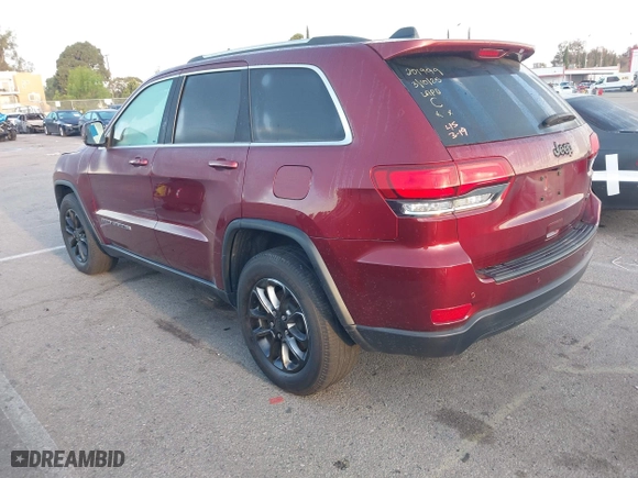 2021 Jeep Grand Cherokee Laredo X with VIN 1C4RJEAG7MC712703, listed as a IAAI auction lot 41822921 with 38,048 mi miles. Bid and sale history available at carsss.com. Image 3.