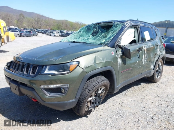 2018 Jeep Compass Trailhawk with VIN 3C4NJDDB0JT241163, listed as a IAAI auction lot 41986193 with 89,246 mi miles and . Bid and sale history available at DreamBid. Image 11.